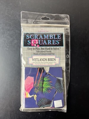 Головоломка B-Dazzle Scramble Squares Wetland Birds 9 шт. 12x12 дюймов (1999) - Изображение 1 из 3