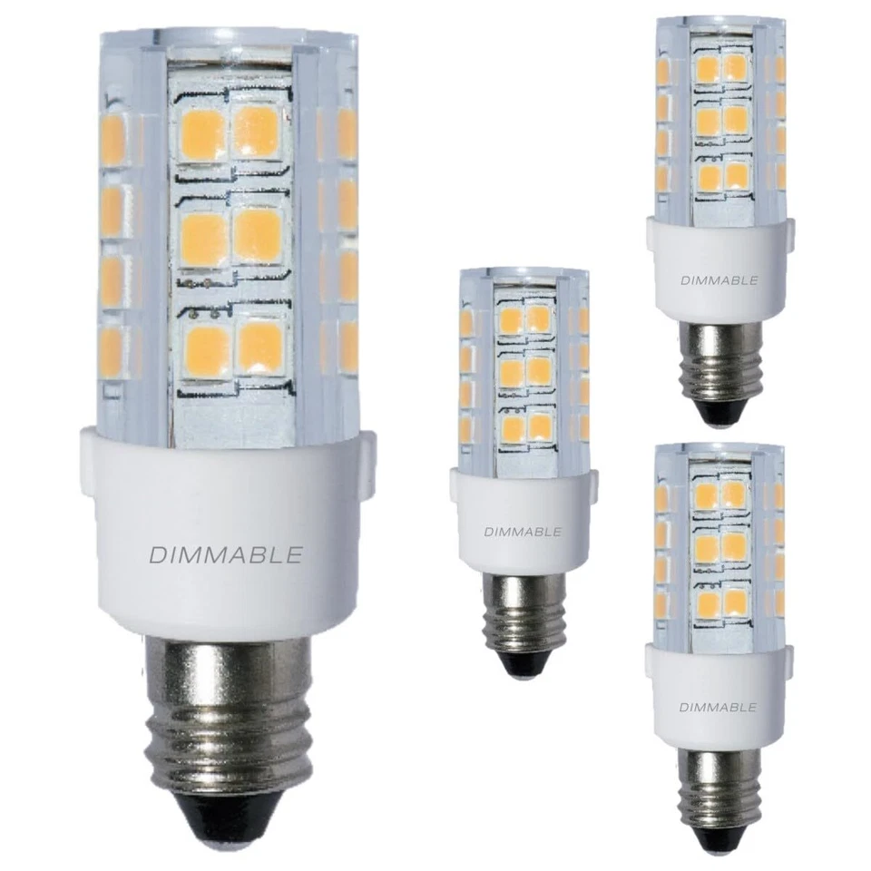 Diodesy 4PK LED T6 Mini Light Bulb, 4.5W, 40W, 2700K, 400LM, CRI80, 120V - Image 1 of 4