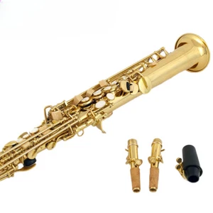 Soprano Saxophone Bb Sax With Hard boxs SS-101 - Picture 1 of 6