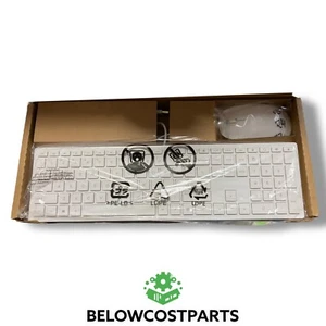 New in Box ASSY WHT Cheddar 928517-001 Wired White USB Keyboard US With Mouse - Picture 1 of 3