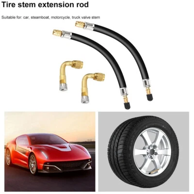 Адаптер удлинителя штока клапана накачки колеса шины для легкового автомобиля грузовика автофургона велосипеда - Изображение 1 из 4