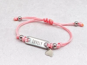 Preciosa pulsera con dije de corazón para mujer joyería hecha a mano regalo para ella VENTA DE MUESTRA 375 - Imagen 1 de 2