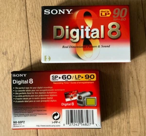 2 x Sony Video Digital Hi 8 90 Minuten neu OVP Videokassette Leerkassette - Bild 1 von 2
