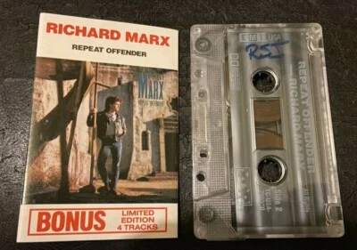 RICHARD MARX 'Repeat Offender' RARE Used Cassette 1989 LIMITED Ed bonus 4 Tracks - Image 1 of 2