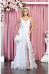 Wedding White Long Dress - Picture 1 of 9