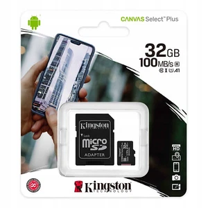 Kingston 32GB + adapter SD Micro karta pamięci - Zdjęcie 1 z 1