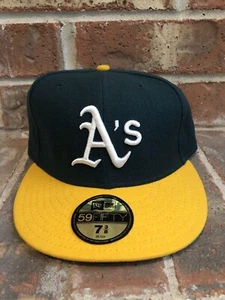Sombrero ajustado 59Fifty vintage New Era 7 3/8 Oakland A’s Pro Diamond Collection - Imagen 1 de 7