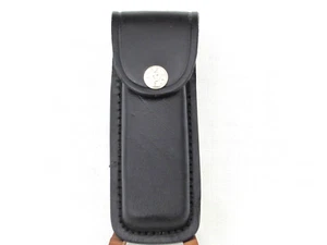 Leather Sheath SHE-2033225 Black 5" Plain Belt Knife Sheath New in Package - Picture 1 of 3