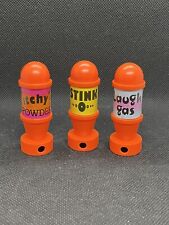 1989 TMNT Ninja Turtle Party Wagon Bomb Lot of 3 Stink-O Laugh Gas Itchy Powder