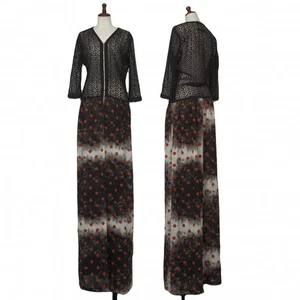 Jean-Paul GAULTIER FEMME Lace Switching Dot Printed Dress Size 40(K-127651) - Picture 1 of 12