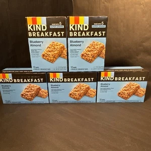 KIND Blueberry Almond Breakfast Bars! Bulk, 5 Boxes, 30 Packs/ 60 Bars! - Picture 1 of 3