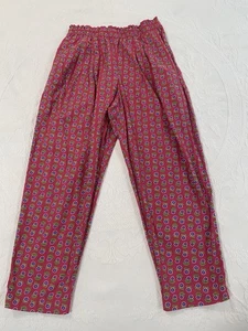 Pantalones deportivos Liz de colección para mujer talla M tiro alto cintura elástica florales ropa de golf/resort - Imagen 1 de 16