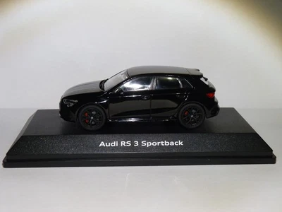 RARA AUDI A3 RS3 nera tipo 8Y Sportback dal 2020 al 1/43 di iScale 1430000000134 - Immagine 1 di 4
