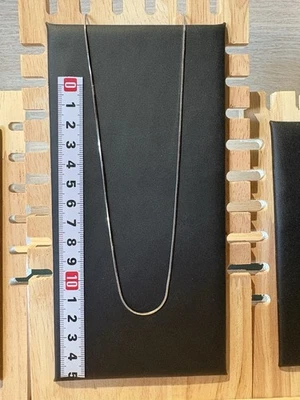 Collana Catena Collier Girocollo Maglia Snake Piatta Argento 925 2.6GR 40.5CM - Immagine 1 di 4