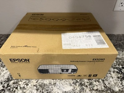 EPSON MULTIMEDIA PROJECTOR EX5260 V11h84 - New! - Image 1 of 4