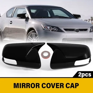 For 2011-2016 Toyota Scion tC Hatchback Rear View Mirror Cover Trim Gloss Black - Picture 1 of 13