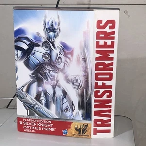 TRANSFORMERS PLATINUM EDITION SILVER KNIGHT OPTIMUS PRIME LEADER CLASS EXCLUSIVE - Picture 1 of 14