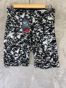 Reebok Speckle Speedwick Shorts Women's Size M Black Slim Fit High-Rise - W28 - Picture 1 of 6