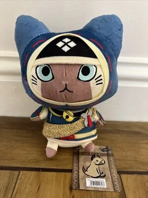 Capcom MONSTER HUNTER RISE Otomo Felyne (Airou) Ninja style plush toy (JAPAN) - Image 1 of 2