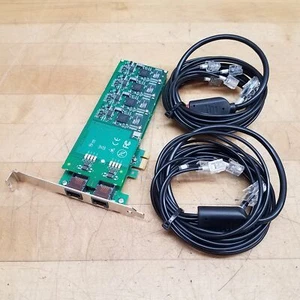 2er Set - Mainpine RF5124 IQ Express 8 Port Fax Board, 1 bis 4 Splitter Kabel - Bild 1 von 8