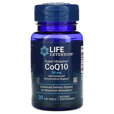 Life Extension, Super Ubiquinol CoQ10 con Mitocondrial Mejorado 50 mg, 30 sg. Foto 1 de 4