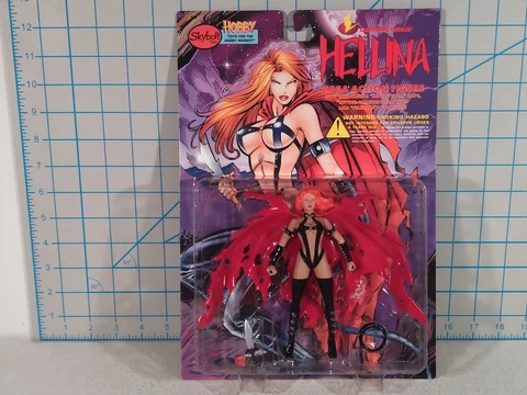 Lightning Comics Hellina Figure, Skybolt Toys 1997 Cover