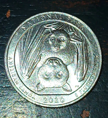 2020 D Bat Covid Quarter With Doubled Die Obverse/Reverse ERROR - Image 1 of 4
