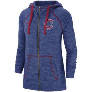 Chicago Cubs Women's Small Nike Hoodie Sweatshirt MLB Lightweight Long Sleeve - Picture 1 of 2