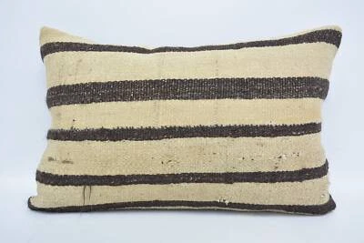 Vintage Pillow, Cushion Case, 16"x24" Beige Pillow Case, Vintage Kilim Pillow - Image 1 of 4