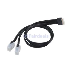 PCI-E Ultraport Slimline SAS Slim 4.0 SFF-8654 8i 74pin to Dual SFF-8087 Mini - Picture 1 of 6