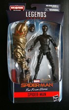 Marvel Legends BLACK SUITED SPIDER-MAN action figure Far From Home (Molten Man)