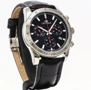 Optima • Swiss Chronograph Watch • OSC432-SL-3 • 44.15mm Tachymeter Date SubDay - Imagen 1 de 11
