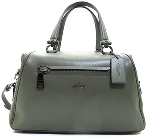 Nuevo con etiquetas Auténtico COACH Cuero Mixto PRIMROSE Cartera Hombro Excedente Oscuro 55532 - Imagen 1 de 8