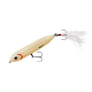 Super Spook Topwater Fishing Lure for Saltwater and Freshwater, Bone - Feathe... - Picture 1 of 3
