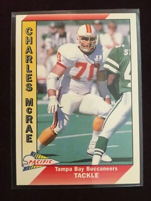1991 Pacific Buccaneers Charles McRae Football Card #652 - Image 1 of 2