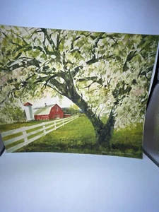 Hans Axel Walleen A.W.S. Watercolor Painting On Linen - Picture 1 of 3