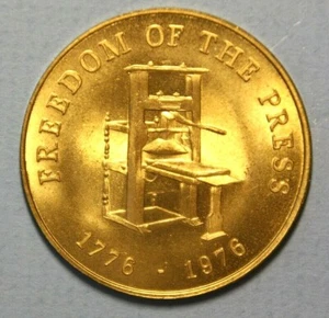 Pressefreiheit 1776-1976 Family Weekly America's Best Friend 39mm - Bild 1 von 2