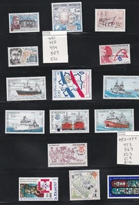 ST PIERRIE & MIQUELON (SPM) MNH LOT / COLLECTION OF 38 SETS - Picture 1 of 5