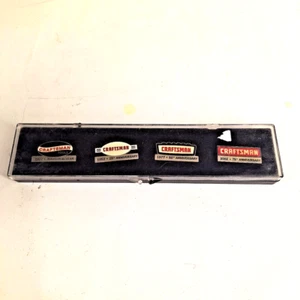 Craftsman Tools Collector Lapel Pin Set Anniversary 4 PINS 1927,1952,1977,2002 - Picture 1 of 3