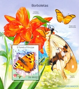 BUTTERFLIES Insects MNH Stamp Sheet #467 (2014 Sao Tome & Principe) - Picture 1 of 1