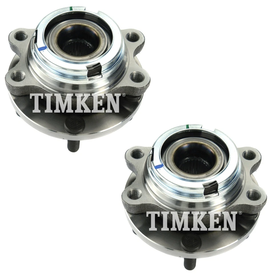 Juego de pares de 2 kits de cojinetes de rueda y bujes delanteros Timken para Infiniti EX35 FX35 QX70 AWD Foto 1 de 1