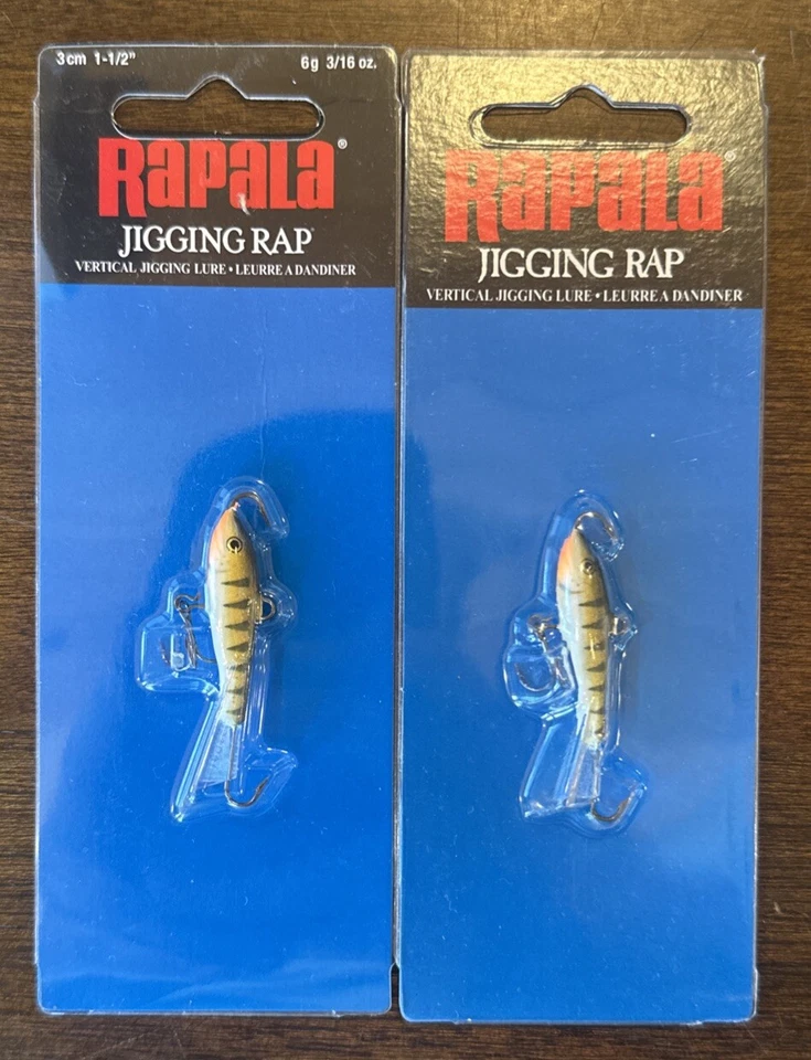 2 paquetes Rapala Jigging Rap 3 W3 perca amarilla brillante Foto 1 de 1