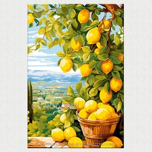 Beautiful Colorful Bounty Lemons Poster Sized Photo Print 11"x17" Wall Art - Picture 1 of 1