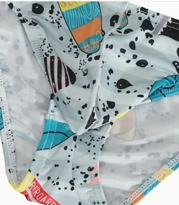 New Men's Sexy Surfboard Print String Bikini w/Enhancing Contoured Pouch -Gay - Picture 1 of 5