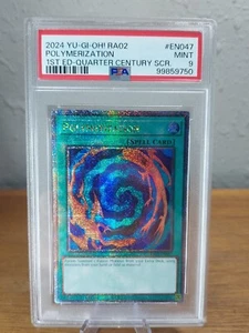 Polymerization RA02-EN047 25th Aniv., Quarter Century Secret Rare 1st Ed PSA 9 - Picture 1 of 4