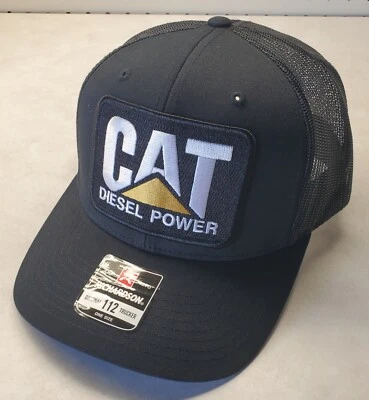 Sombrero de camionero CAT Diesel Power Patch / Richardson 112 Snapback / Negro Foto 1 de 4