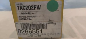 NEW  CADWELD, TAC2Q2PW. 4/0 AWG CONTINUOUS STRAND X 4/0 AWG SOLID. HORIZ T MOLD. - Picture 1 of 8