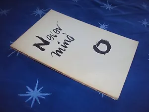 Patricia Donegan, Jim Cohn NEVER MIND 1st 1980 Naropa Institute, Haiku, Poetry - Imagen 1 de 3