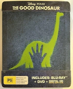 THE GOOD DINOSAUR (2015) - BLURAY + DVD Steelbook Disney Pixar Exc Cond! - Picture 1 of 2