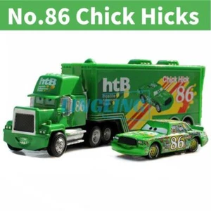 Set 2 Disney Pixar Cars n.86 Chick Hicks camion e auto giocattoli pressofusi - Foto 1 di 17